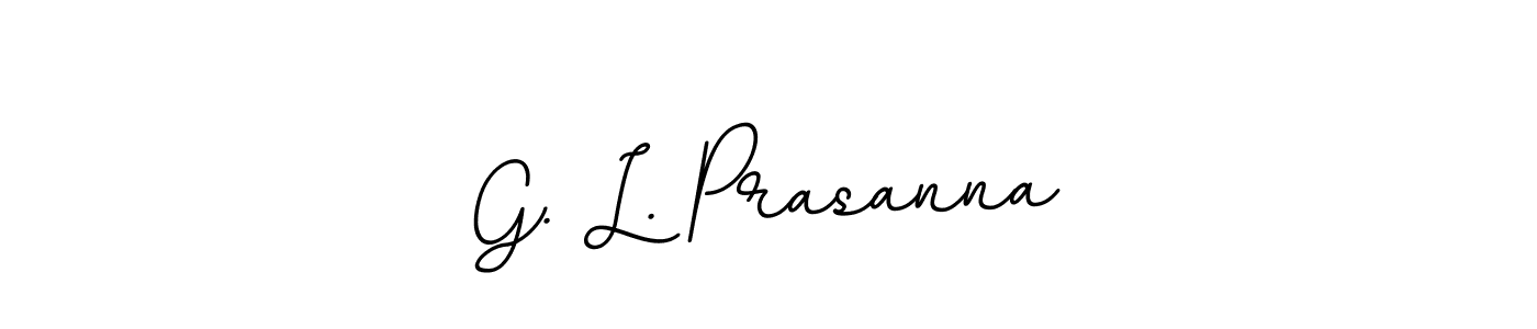 if you are searching for the best signature style for your name G. L. Prasanna. so please give up your signature search. here we have designed multiple signature styles  using BallpointsItalic-DORy9. G. L. Prasanna signature style 11 images and pictures png