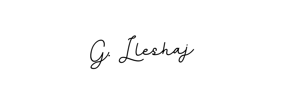 The best way (BallpointsItalic-DORy9) to make a short signature is to pick only two or three words in your name. The name G. Lleshaj include a total of six letters. For converting this name. G. Lleshaj signature style 11 images and pictures png