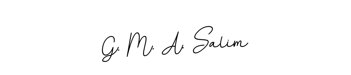 Also we have G. M. A. Salim name is the best signature style. Create professional handwritten signature collection using BallpointsItalic-DORy9 autograph style. G. M. A. Salim signature style 11 images and pictures png