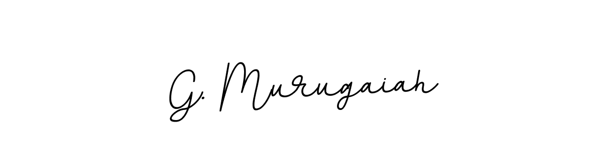 Design your own signature with our free online signature maker. With this signature software, you can create a handwritten (BallpointsItalic-DORy9) signature for name G. Murugaiah. G. Murugaiah signature style 11 images and pictures png
