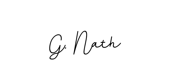 The best way (BallpointsItalic-DORy9) to make a short signature is to pick only two or three words in your name. The name G. Nath include a total of six letters. For converting this name. G. Nath signature style 11 images and pictures png