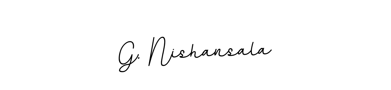 G. Nishansala stylish signature style. Best Handwritten Sign (BallpointsItalic-DORy9) for my name. Handwritten Signature Collection Ideas for my name G. Nishansala. G. Nishansala signature style 11 images and pictures png