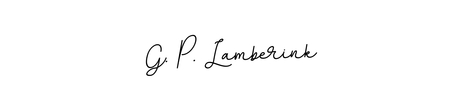 How to make G. P. Lamberink signature? BallpointsItalic-DORy9 is a professional autograph style. Create handwritten signature for G. P. Lamberink name. G. P. Lamberink signature style 11 images and pictures png