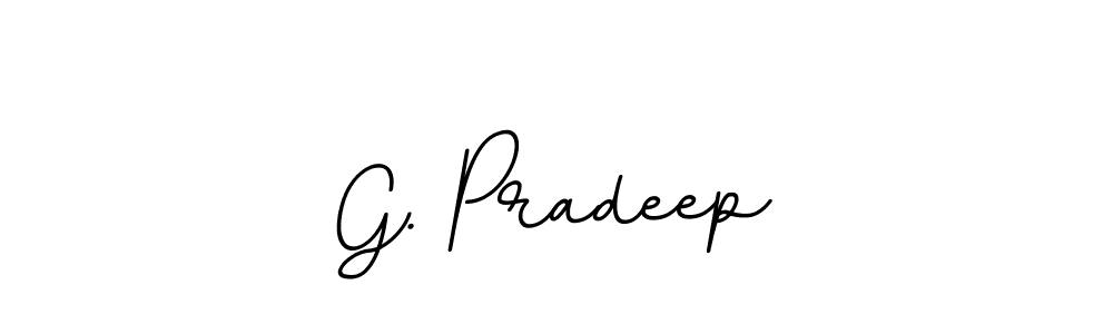 This is the best signature style for the G. Pradeep name. Also you like these signature font (BallpointsItalic-DORy9). Mix name signature. G. Pradeep signature style 11 images and pictures png