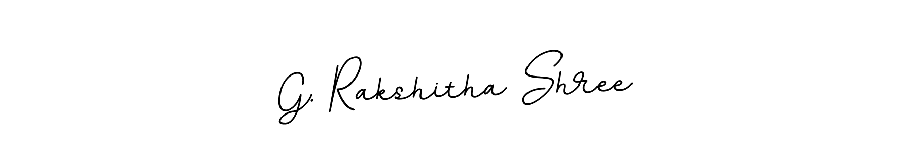 How to make G. Rakshitha Shree name signature. Use BallpointsItalic-DORy9 style for creating short signs online. This is the latest handwritten sign. G. Rakshitha Shree signature style 11 images and pictures png