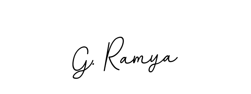 G. Ramya stylish signature style. Best Handwritten Sign (BallpointsItalic-DORy9) for my name. Handwritten Signature Collection Ideas for my name G. Ramya. G. Ramya signature style 11 images and pictures png