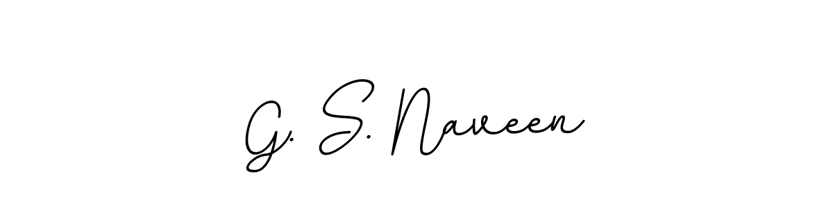 Use a signature maker to create a handwritten signature online. With this signature software, you can design (BallpointsItalic-DORy9) your own signature for name G. S. Naveen. G. S. Naveen signature style 11 images and pictures png