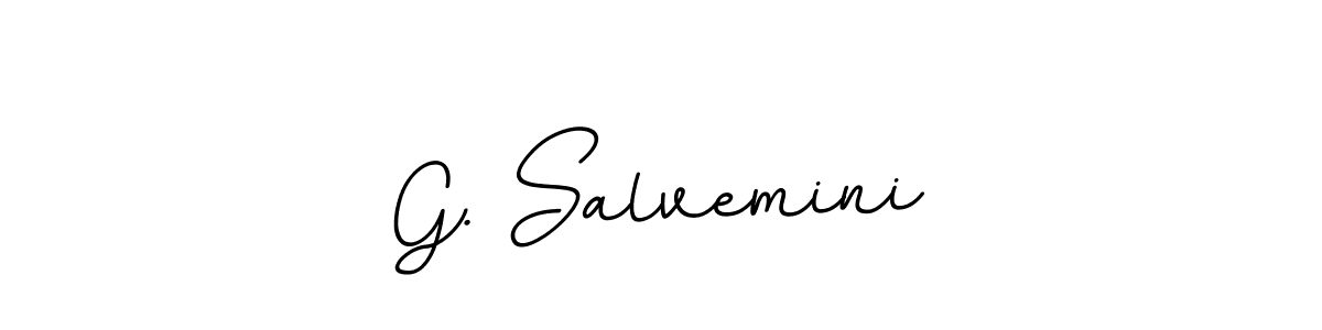 Design your own signature with our free online signature maker. With this signature software, you can create a handwritten (BallpointsItalic-DORy9) signature for name G. Salvemini. G. Salvemini signature style 11 images and pictures png