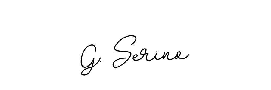 It looks lik you need a new signature style for name G. Serino. Design unique handwritten (BallpointsItalic-DORy9) signature with our free signature maker in just a few clicks. G. Serino signature style 11 images and pictures png