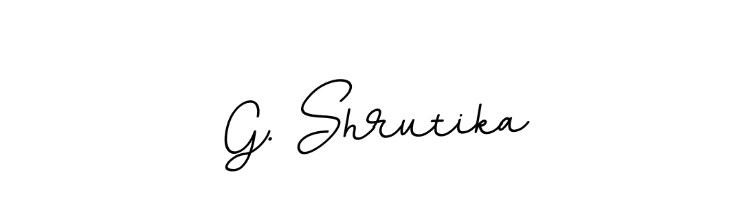 How to make G. Shrutika name signature. Use BallpointsItalic-DORy9 style for creating short signs online. This is the latest handwritten sign. G. Shrutika signature style 11 images and pictures png