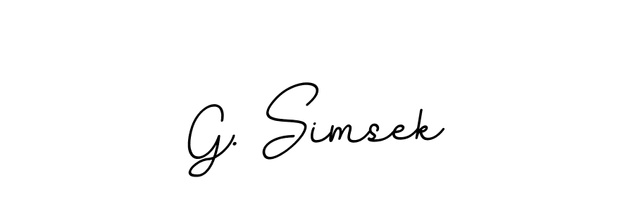 How to Draw G. Simsek signature style? BallpointsItalic-DORy9 is a latest design signature styles for name G. Simsek. G. Simsek signature style 11 images and pictures png