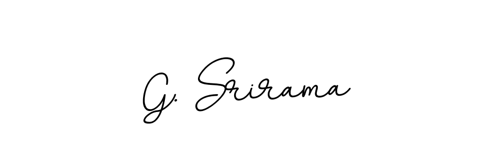 Use a signature maker to create a handwritten signature online. With this signature software, you can design (BallpointsItalic-DORy9) your own signature for name G. Srirama. G. Srirama signature style 11 images and pictures png