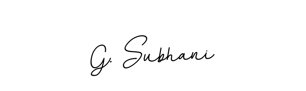 Make a beautiful signature design for name G. Subhani. With this signature (BallpointsItalic-DORy9) style, you can create a handwritten signature for free. G. Subhani signature style 11 images and pictures png