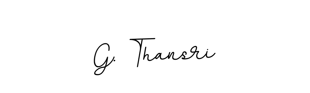 The best way (BallpointsItalic-DORy9) to make a short signature is to pick only two or three words in your name. The name G. Thansri include a total of six letters. For converting this name. G. Thansri signature style 11 images and pictures png