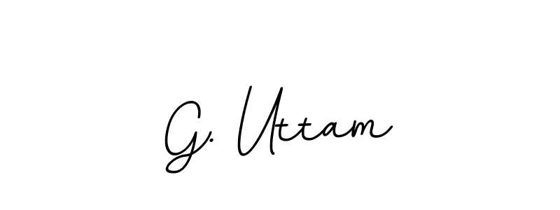 G. Uttam stylish signature style. Best Handwritten Sign (BallpointsItalic-DORy9) for my name. Handwritten Signature Collection Ideas for my name G. Uttam. G. Uttam signature style 11 images and pictures png