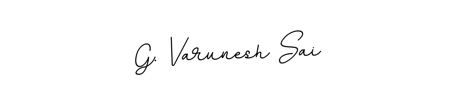 You should practise on your own different ways (BallpointsItalic-DORy9) to write your name (G. Varunesh Sai) in signature. don't let someone else do it for you. G. Varunesh Sai signature style 11 images and pictures png