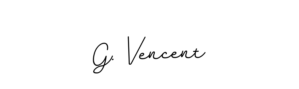 You should practise on your own different ways (BallpointsItalic-DORy9) to write your name (G. Vencent) in signature. don't let someone else do it for you. G. Vencent signature style 11 images and pictures png