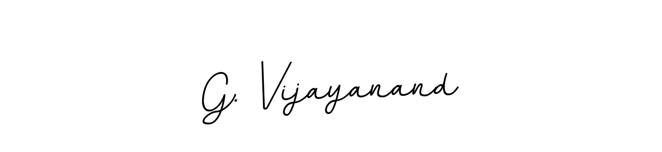 Make a beautiful signature design for name G. Vijayanand. With this signature (BallpointsItalic-DORy9) style, you can create a handwritten signature for free. G. Vijayanand signature style 11 images and pictures png