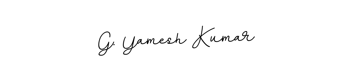 Create a beautiful signature design for name G. Yamesh Kumar. With this signature (BallpointsItalic-DORy9) fonts, you can make a handwritten signature for free. G. Yamesh Kumar signature style 11 images and pictures png