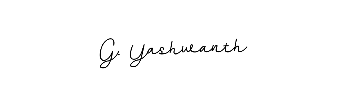 Make a beautiful signature design for name G. Yashwanth. With this signature (BallpointsItalic-DORy9) style, you can create a handwritten signature for free. G. Yashwanth signature style 11 images and pictures png