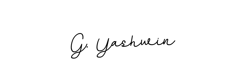 Make a beautiful signature design for name G. Yashwin. With this signature (BallpointsItalic-DORy9) style, you can create a handwritten signature for free. G. Yashwin signature style 11 images and pictures png