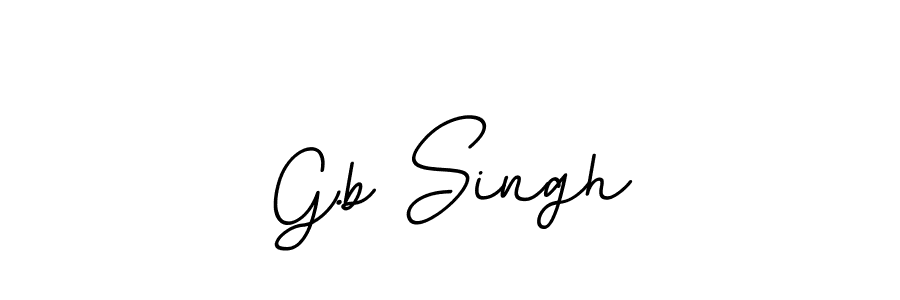 The best way (BallpointsItalic-DORy9) to make a short signature is to pick only two or three words in your name. The name G.b Singh include a total of six letters. For converting this name. G.b Singh signature style 11 images and pictures png