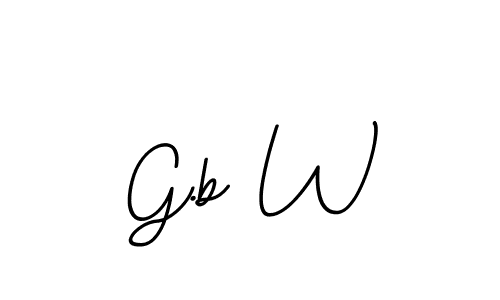 Also You can easily find your signature by using the search form. We will create G.b W name handwritten signature images for you free of cost using BallpointsItalic-DORy9 sign style. G.b W signature style 11 images and pictures png