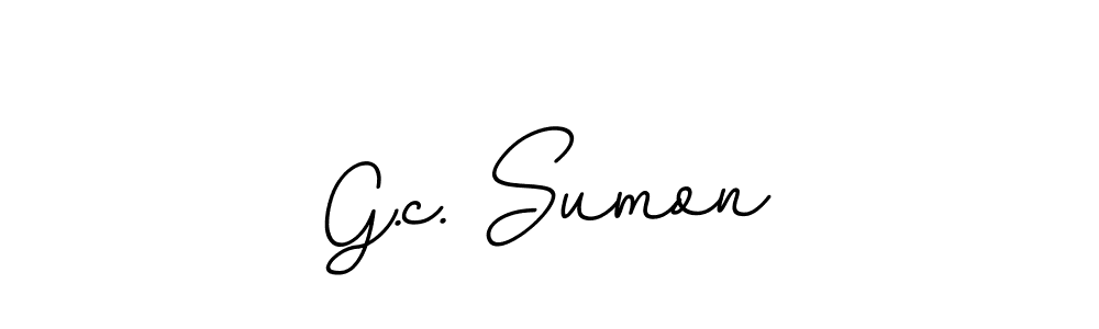 It looks lik you need a new signature style for name G.c. Sumon. Design unique handwritten (BallpointsItalic-DORy9) signature with our free signature maker in just a few clicks. G.c. Sumon signature style 11 images and pictures png