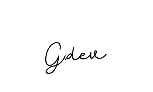 Use a signature maker to create a handwritten signature online. With this signature software, you can design (BallpointsItalic-DORy9) your own signature for name G.dev. G.dev signature style 11 images and pictures png