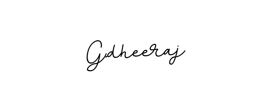 How to make G.dheeraj name signature. Use BallpointsItalic-DORy9 style for creating short signs online. This is the latest handwritten sign. G.dheeraj signature style 11 images and pictures png