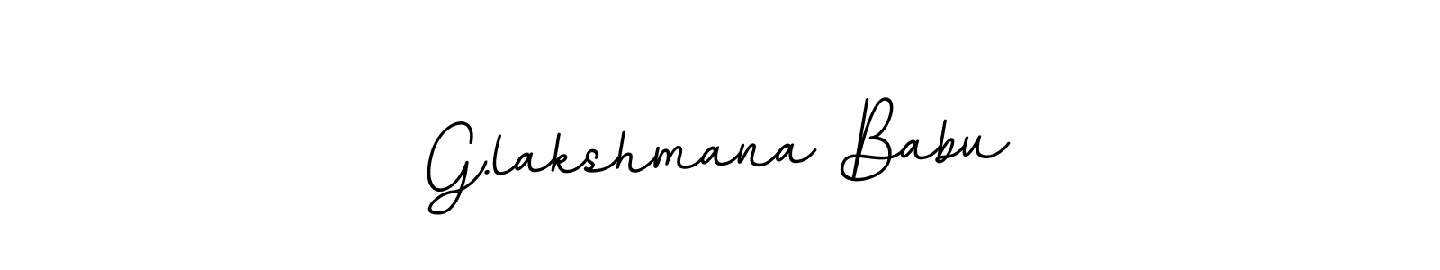 Create a beautiful signature design for name G.lakshmana Babu. With this signature (BallpointsItalic-DORy9) fonts, you can make a handwritten signature for free. G.lakshmana Babu signature style 11 images and pictures png