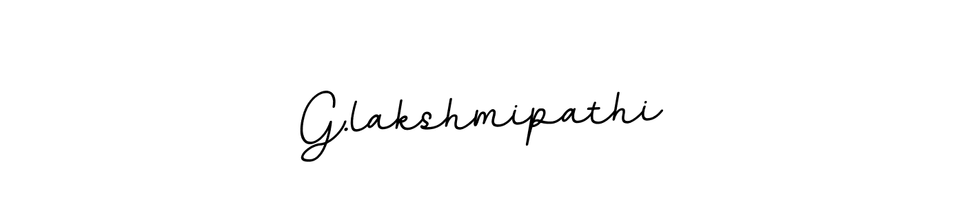 Create a beautiful signature design for name G.lakshmipathi. With this signature (BallpointsItalic-DORy9) fonts, you can make a handwritten signature for free. G.lakshmipathi signature style 11 images and pictures png