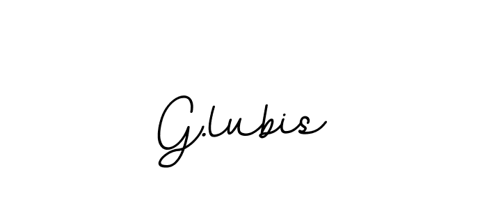 Use a signature maker to create a handwritten signature online. With this signature software, you can design (BallpointsItalic-DORy9) your own signature for name G.lubis. G.lubis signature style 11 images and pictures png