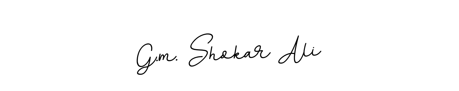 It looks lik you need a new signature style for name G.m. Shokar Ali. Design unique handwritten (BallpointsItalic-DORy9) signature with our free signature maker in just a few clicks. G.m. Shokar Ali signature style 11 images and pictures png