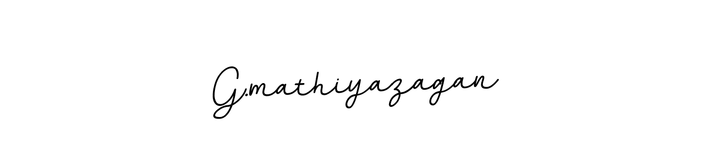 Design your own signature with our free online signature maker. With this signature software, you can create a handwritten (BallpointsItalic-DORy9) signature for name G.mathiyazagan. G.mathiyazagan signature style 11 images and pictures png