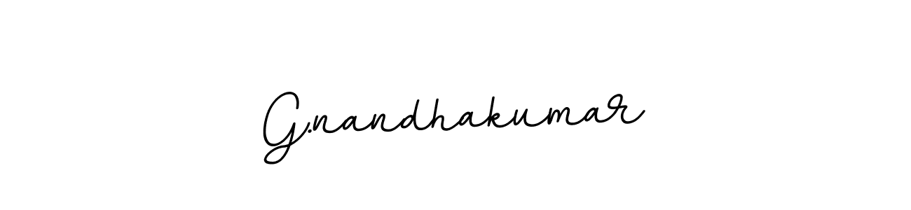 How to make G.nandhakumar name signature. Use BallpointsItalic-DORy9 style for creating short signs online. This is the latest handwritten sign. G.nandhakumar signature style 11 images and pictures png