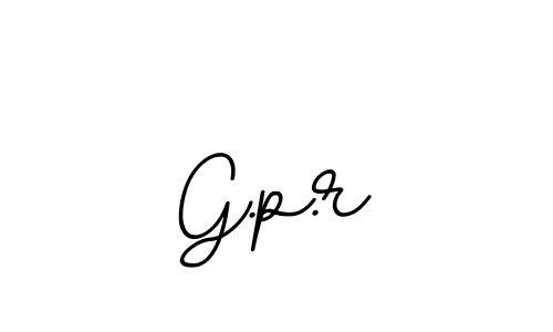 How to make G.p.r signature? BallpointsItalic-DORy9 is a professional autograph style. Create handwritten signature for G.p.r name. G.p.r signature style 11 images and pictures png