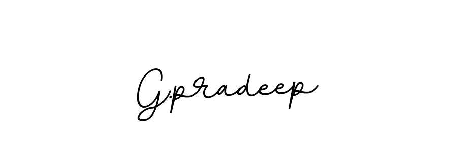 G.pradeep stylish signature style. Best Handwritten Sign (BallpointsItalic-DORy9) for my name. Handwritten Signature Collection Ideas for my name G.pradeep. G.pradeep signature style 11 images and pictures png