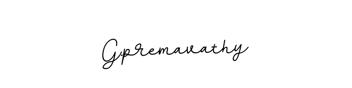 Design your own signature with our free online signature maker. With this signature software, you can create a handwritten (BallpointsItalic-DORy9) signature for name G.premavathy. G.premavathy signature style 11 images and pictures png