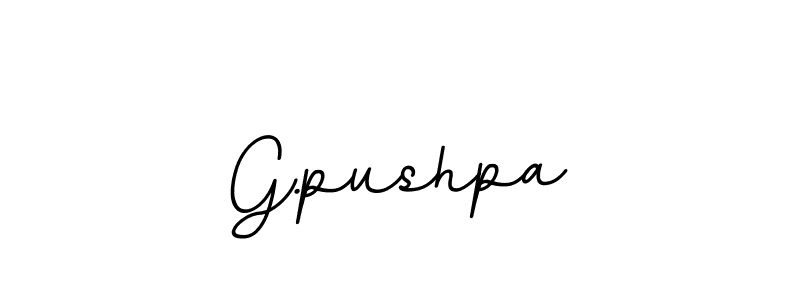 G.pushpa stylish signature style. Best Handwritten Sign (BallpointsItalic-DORy9) for my name. Handwritten Signature Collection Ideas for my name G.pushpa. G.pushpa signature style 11 images and pictures png