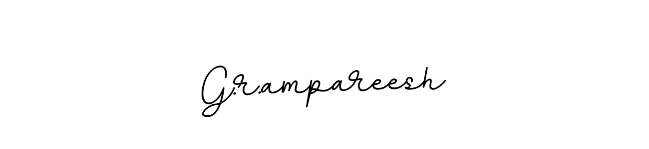 G.r.ampareesh stylish signature style. Best Handwritten Sign (BallpointsItalic-DORy9) for my name. Handwritten Signature Collection Ideas for my name G.r.ampareesh. G.r.ampareesh signature style 11 images and pictures png