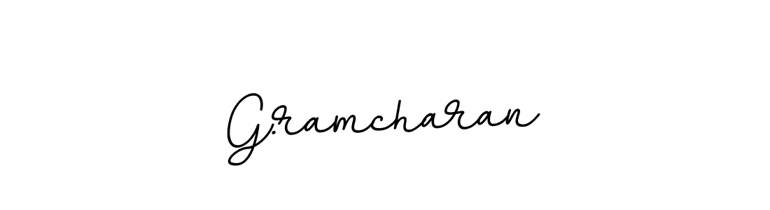 Similarly BallpointsItalic-DORy9 is the best handwritten signature design. Signature creator online .You can use it as an online autograph creator for name G.ramcharan. G.ramcharan signature style 11 images and pictures png