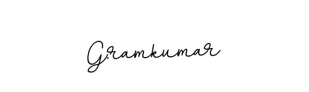 How to make G.ramkumar name signature. Use BallpointsItalic-DORy9 style for creating short signs online. This is the latest handwritten sign. G.ramkumar signature style 11 images and pictures png