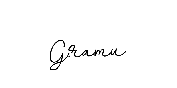 Make a beautiful signature design for name G.ramu. With this signature (BallpointsItalic-DORy9) style, you can create a handwritten signature for free. G.ramu signature style 11 images and pictures png