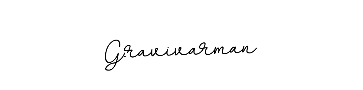 Make a beautiful signature design for name G.ravivarman. With this signature (BallpointsItalic-DORy9) style, you can create a handwritten signature for free. G.ravivarman signature style 11 images and pictures png