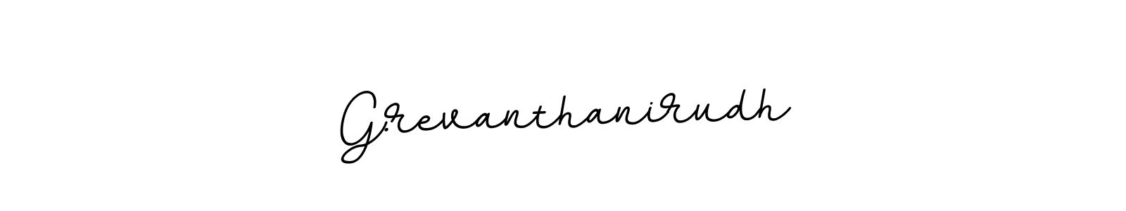 Design your own signature with our free online signature maker. With this signature software, you can create a handwritten (BallpointsItalic-DORy9) signature for name G.revanthanirudh. G.revanthanirudh signature style 11 images and pictures png