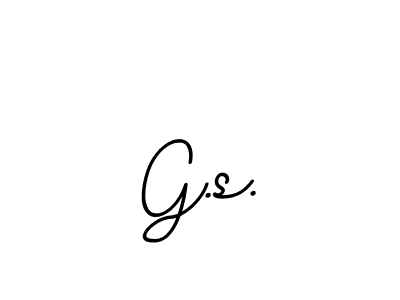 Design your own signature with our free online signature maker. With this signature software, you can create a handwritten (BallpointsItalic-DORy9) signature for name G.s.. G.s. signature style 11 images and pictures png