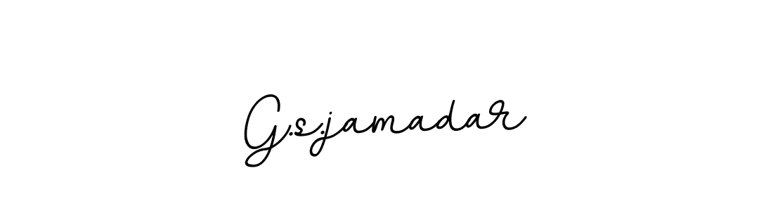 Make a beautiful signature design for name G.s.jamadar. With this signature (BallpointsItalic-DORy9) style, you can create a handwritten signature for free. G.s.jamadar signature style 11 images and pictures png