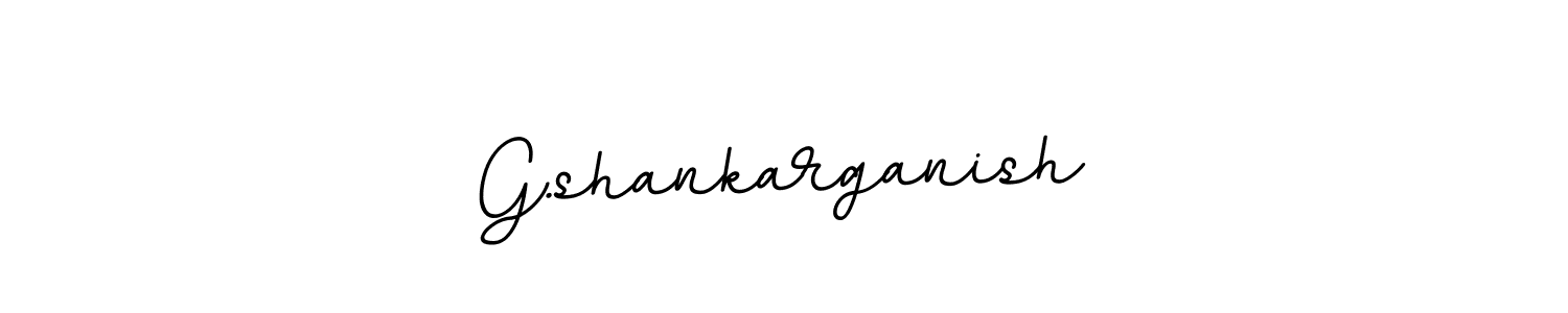Design your own signature with our free online signature maker. With this signature software, you can create a handwritten (BallpointsItalic-DORy9) signature for name G.shankarganish. G.shankarganish signature style 11 images and pictures png