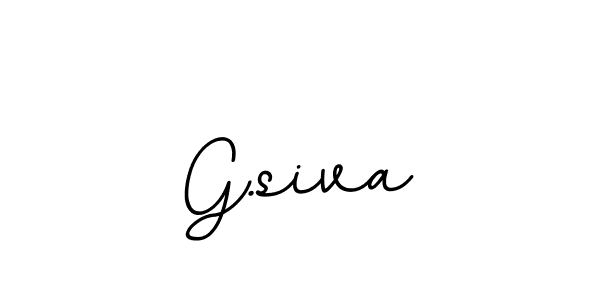 The best way (BallpointsItalic-DORy9) to make a short signature is to pick only two or three words in your name. The name G.siva include a total of six letters. For converting this name. G.siva signature style 11 images and pictures png